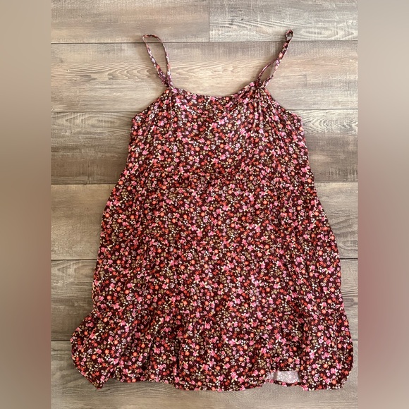Old Navy Dresses & Skirts - Old Navy womens Floral Sundress - Brown with Pink & Red Flowers